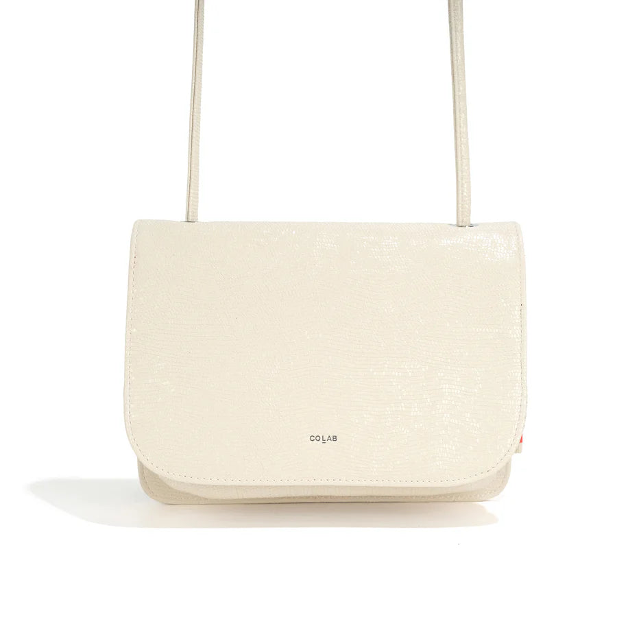 The 'LOLA' 3-in-1 Organizer - Vegan Snake - Ecru