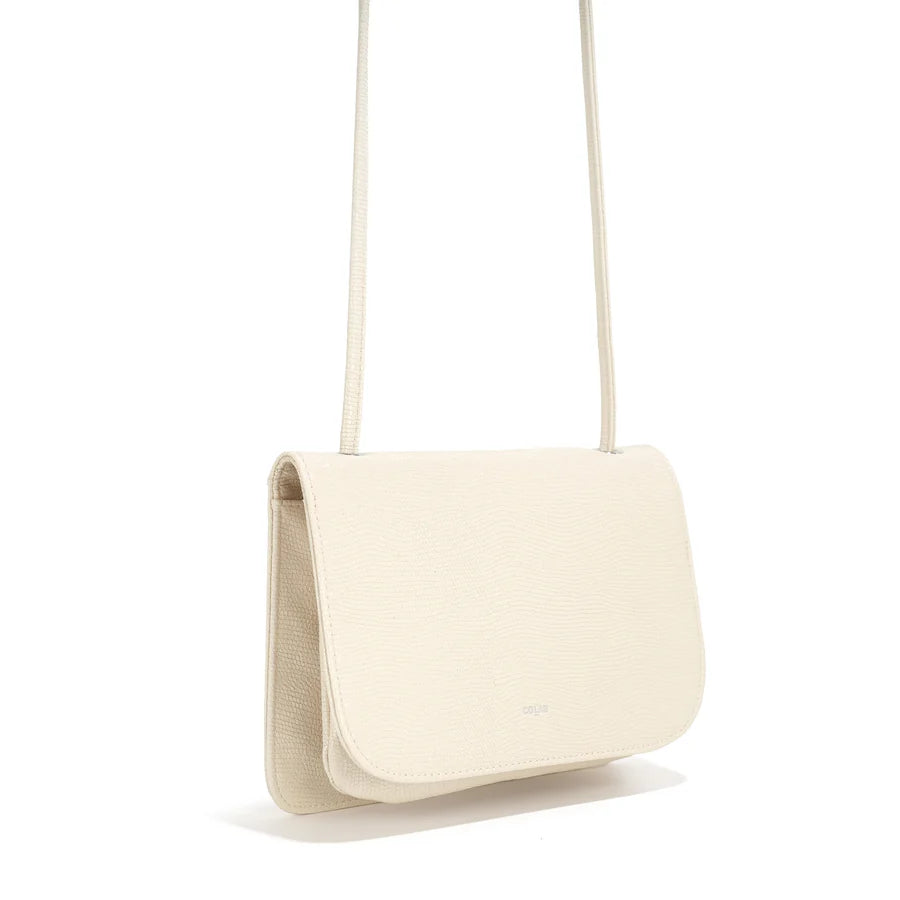 The 'LOLA' 3-in-1 Organizer - Vegan Snake - Ecru