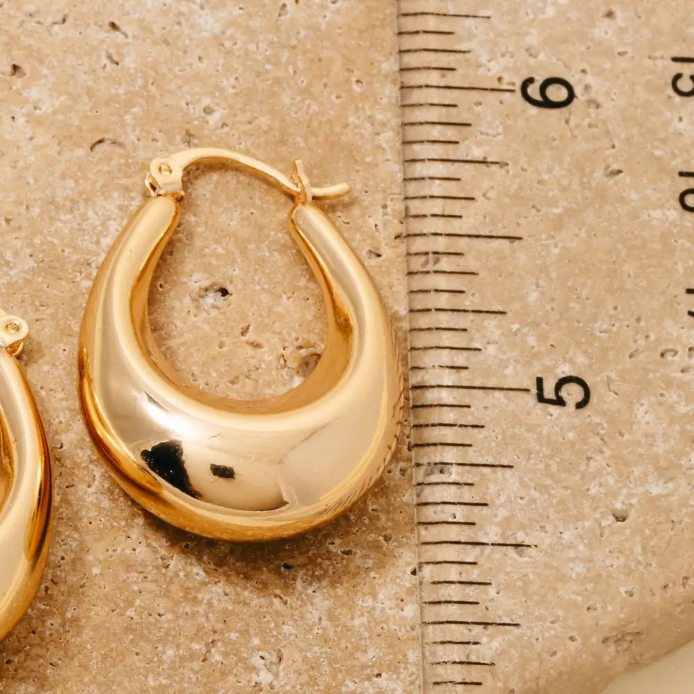 Graduated Latch Hoop Earrings
