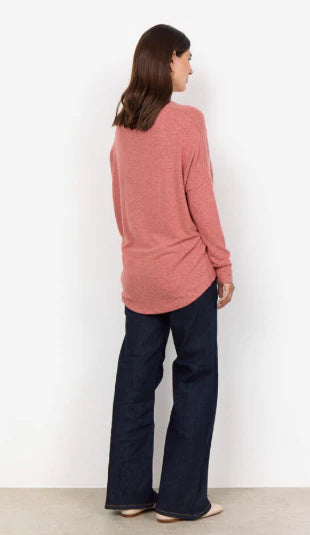 Biara Classic Pullover Blush Melange