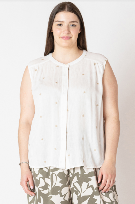Curvy Embroidered Blouse
