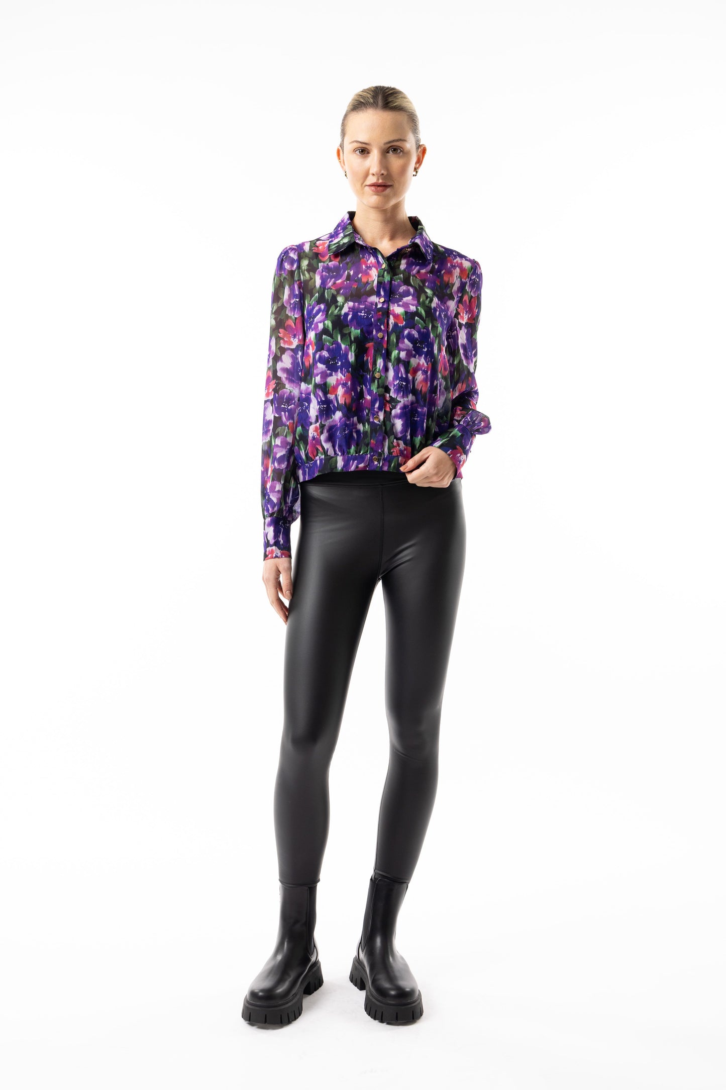 Nashi Faux Leather Legging