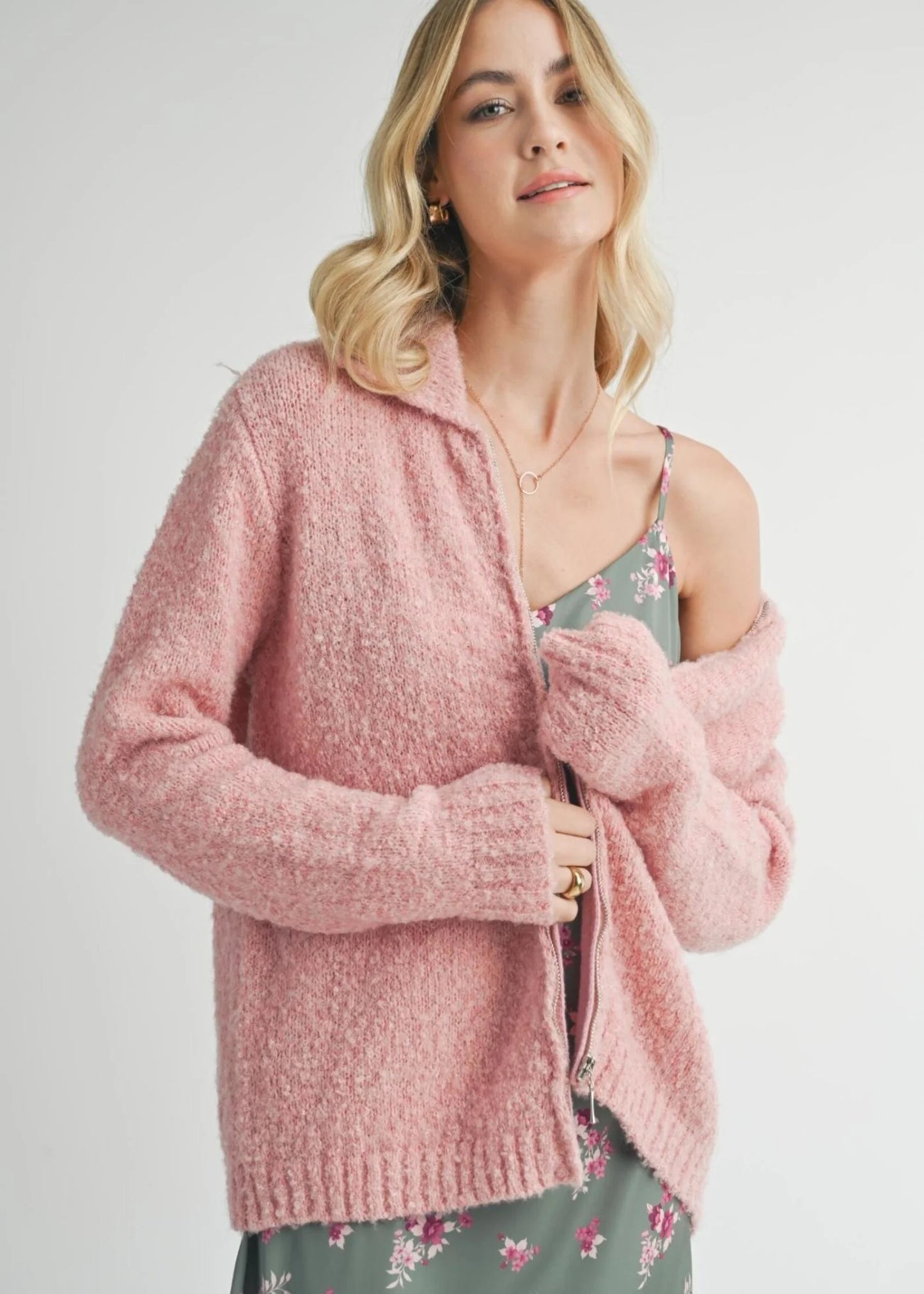 Zoey Zip Up Cardigan