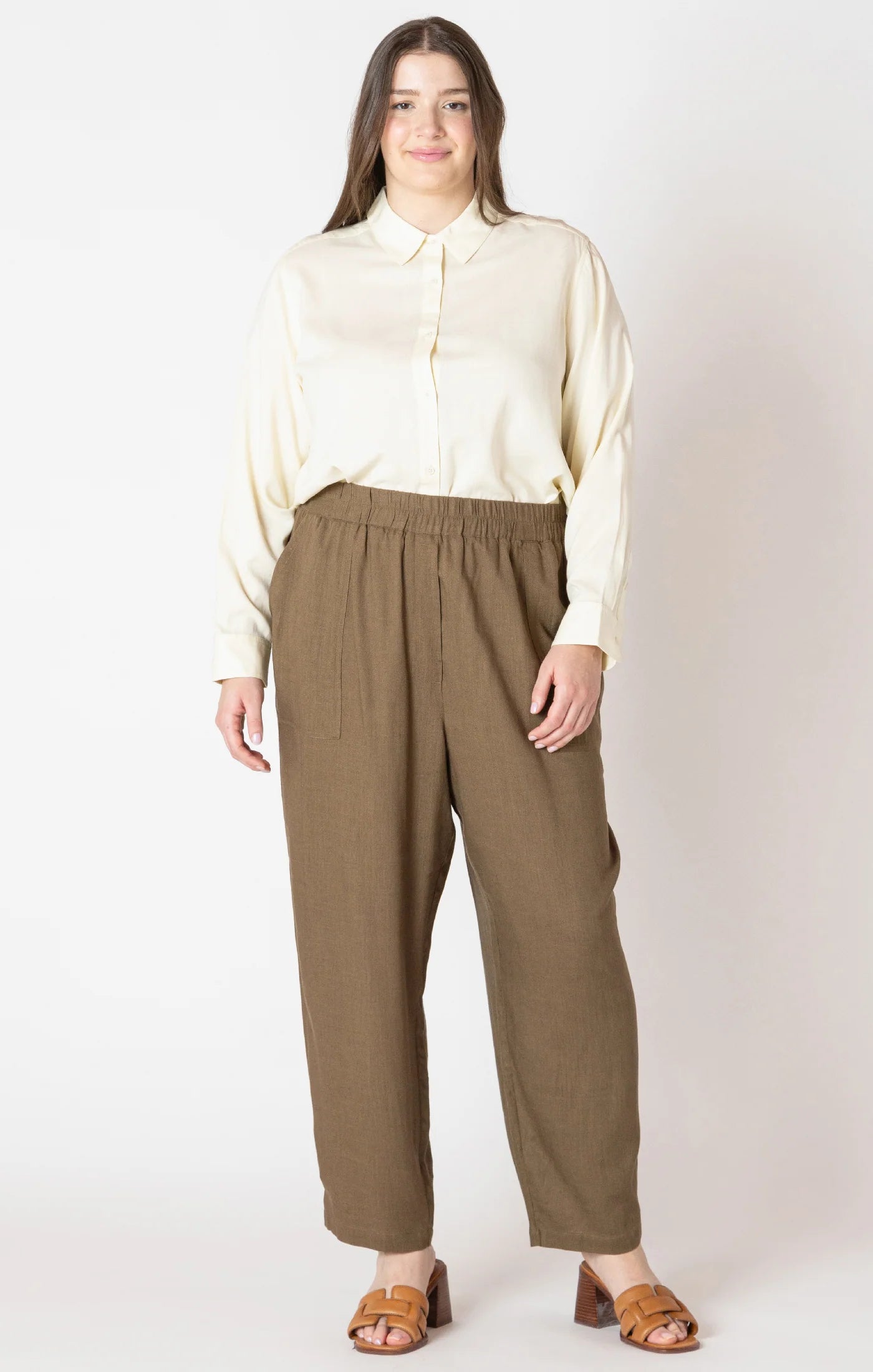 Curvy Olive Pant