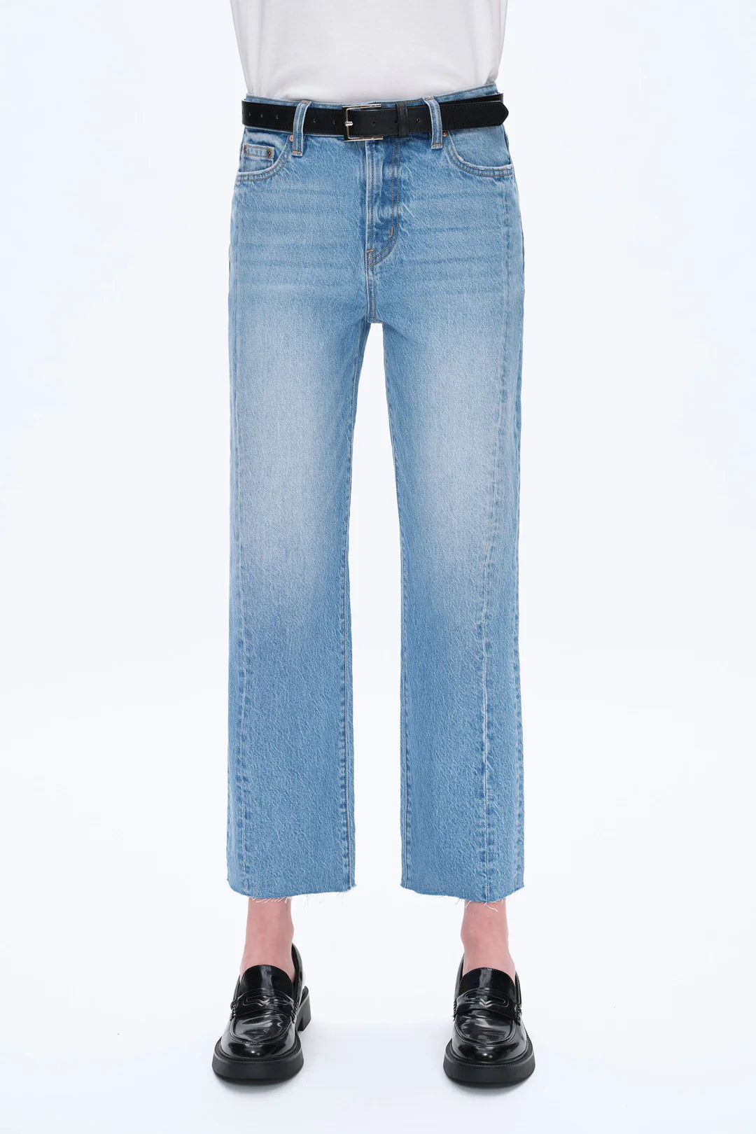 High Rise Relaxed Fit Straight Denim