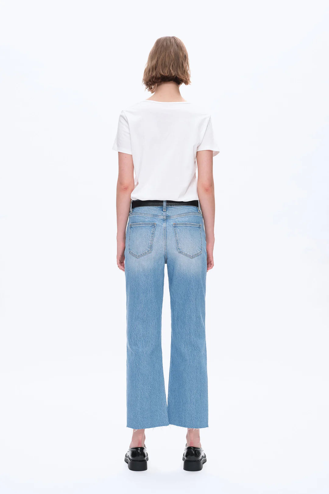 High Rise Relaxed Fit Straight Denim
