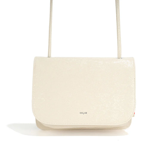 The 'LOLA' 3-in-1 Organizer - Vegan Snake - Ecru