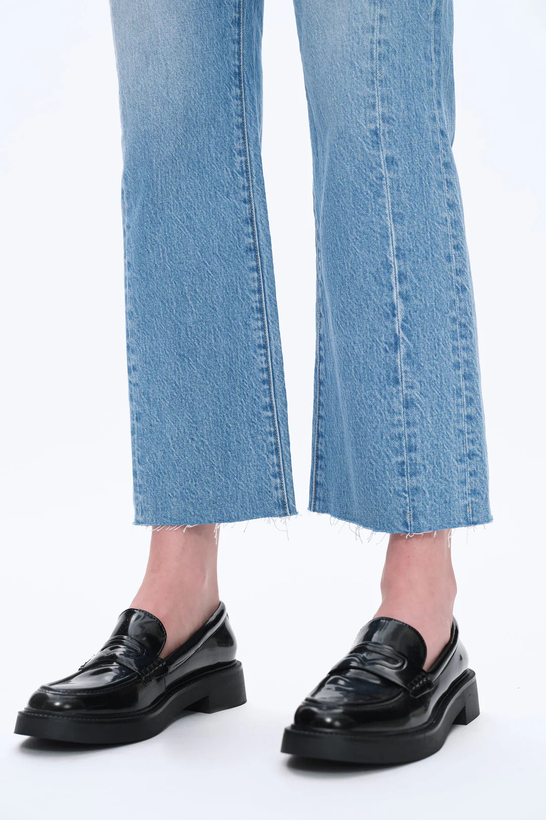 High Rise Relaxed Fit Straight Denim
