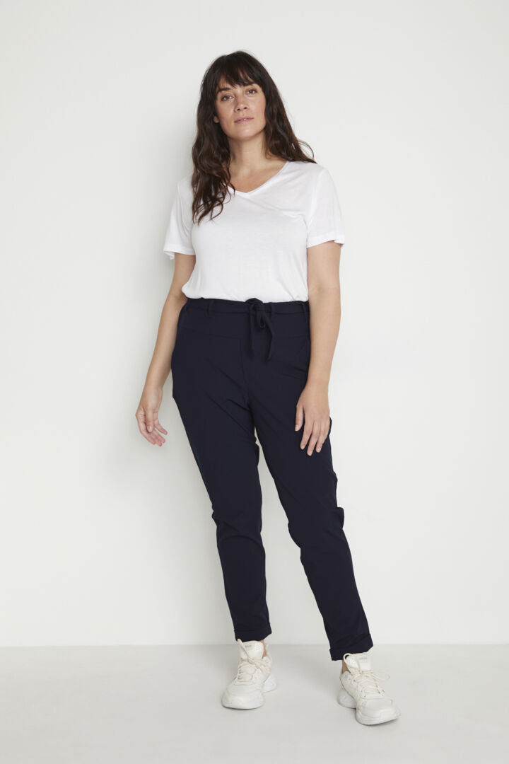 Curvy Midnight Marine Belt Pant
