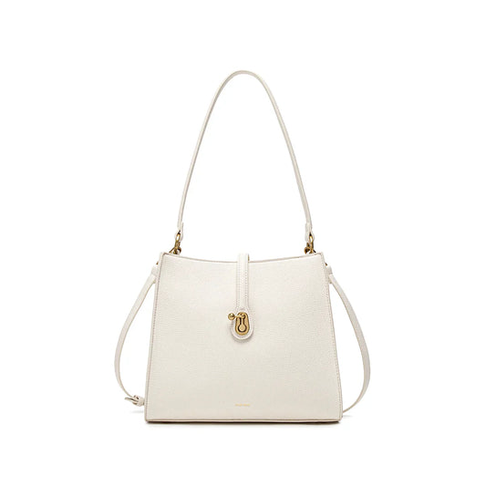 Lock Shoulder Bag - Coconut Cream