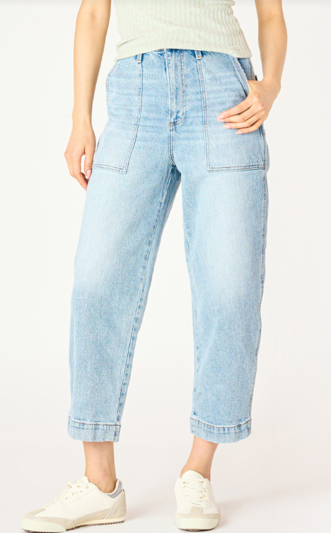 High Rise Straight Ankle Jean