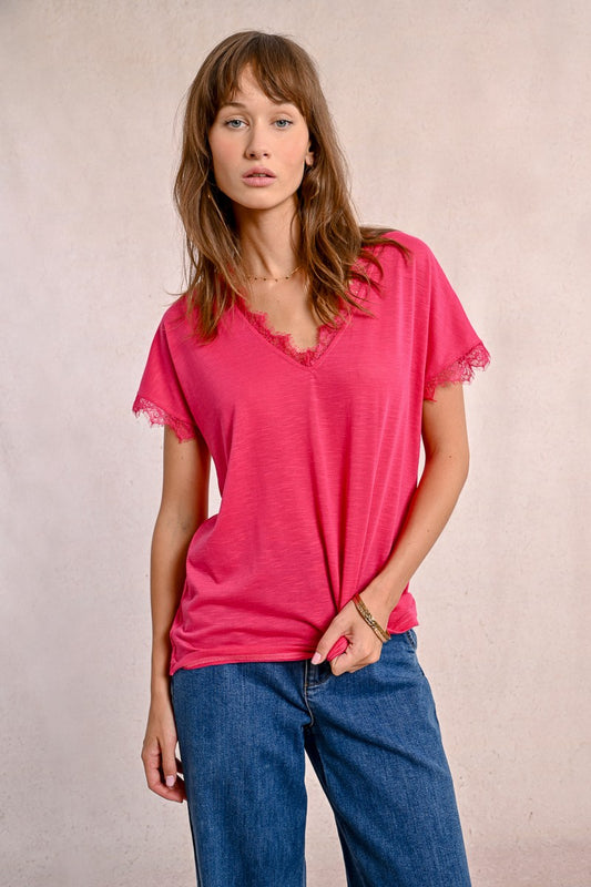 Lace Detail T-Shirt