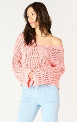Crochet Sweater in Apricot